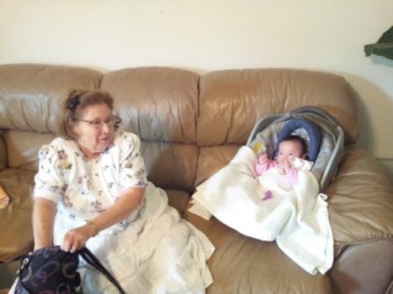 Great Grandma and Baby Iris